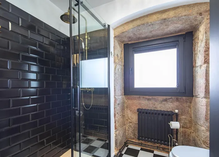 Hotel apartamentowy La Anos 20. Banera, Chimenea Y Terraza. Corcubión